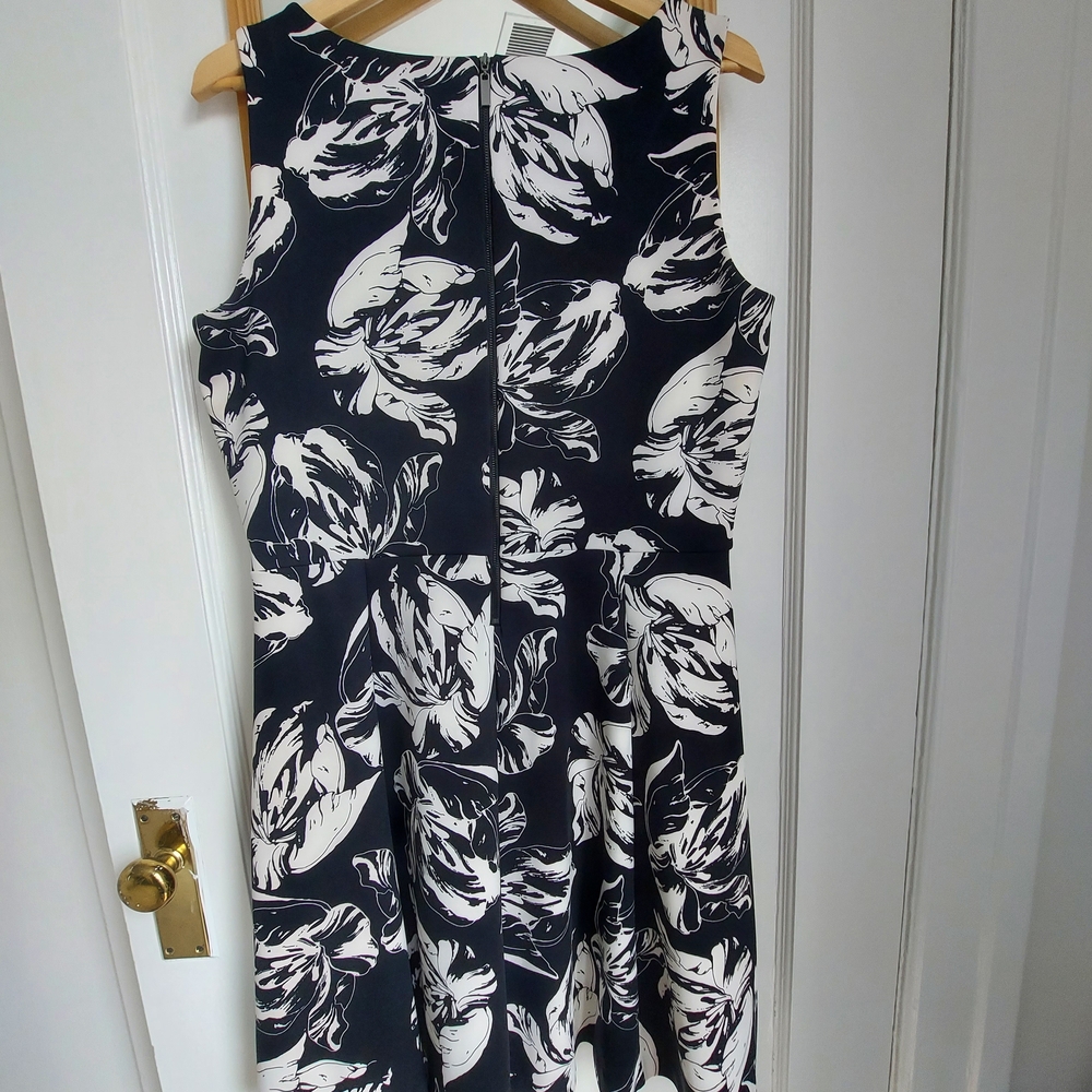 Black and White Floral Dress